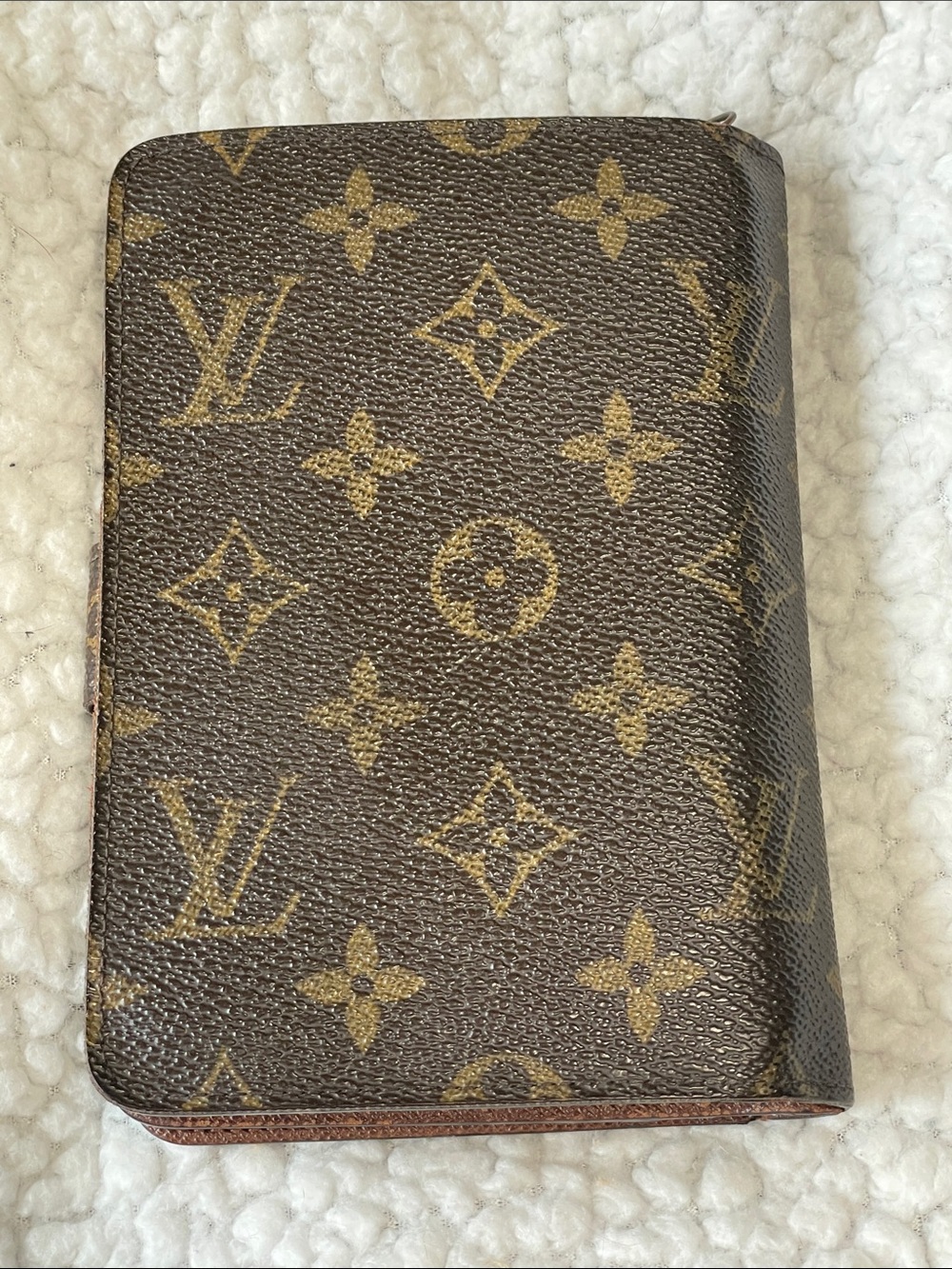 Authentic Louis Vuitton Porte Papier Zippe Wallet Monogram Canvas Brown - Picture 2 of 10